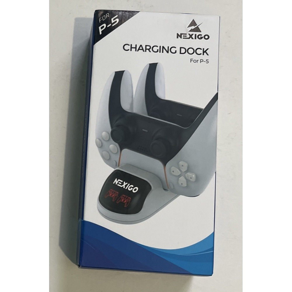 NexiGo PS5 Double Remote Charging Dock  C‎ Cable Fast Charge New In Box